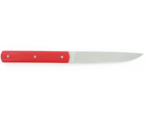 Coffret 6 pièces - 888 manche rouge Couteau Table par Perceval