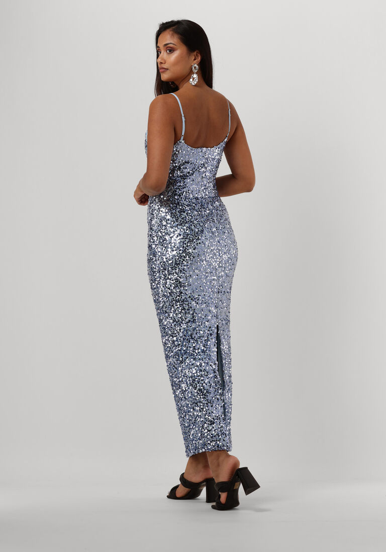 NEO NOIR lichtblauwe neo noir maxi jurk lydia sequins dress