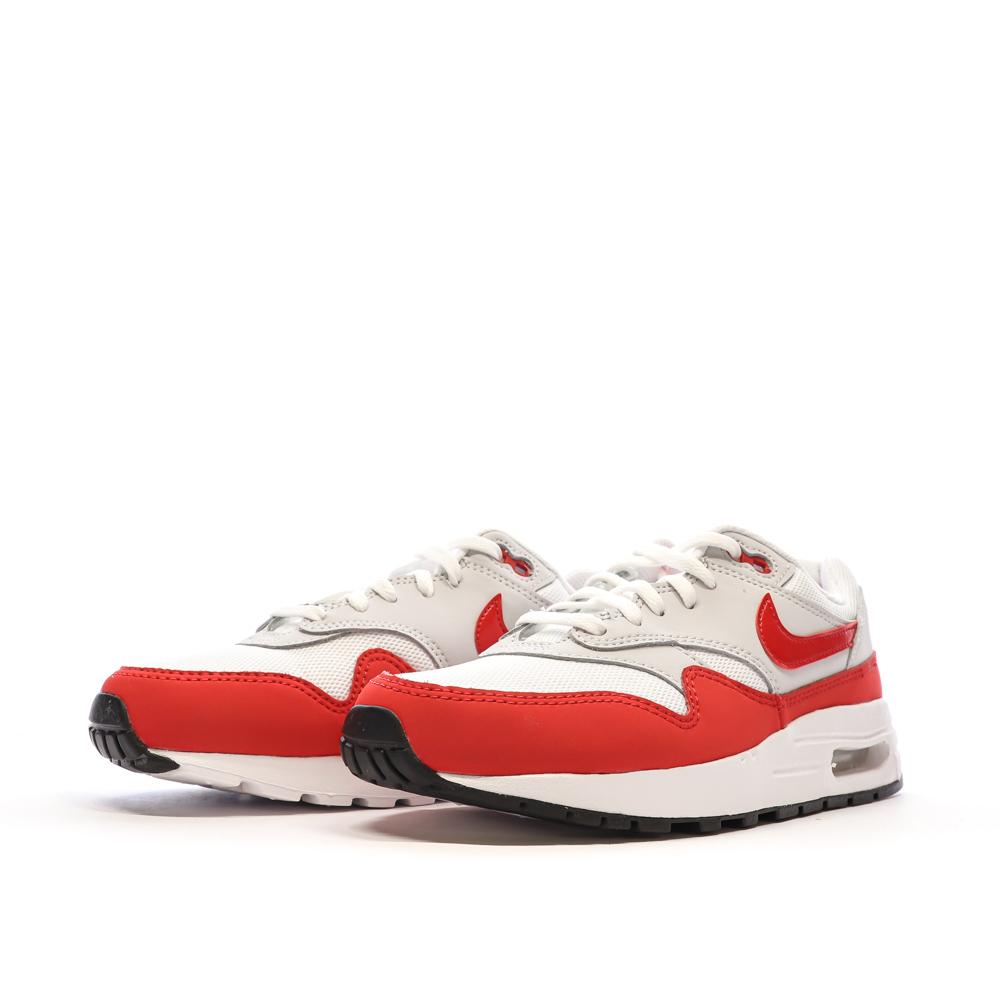Nike Baskets Blanches/Rouge Garçon Nike Air Max 1
