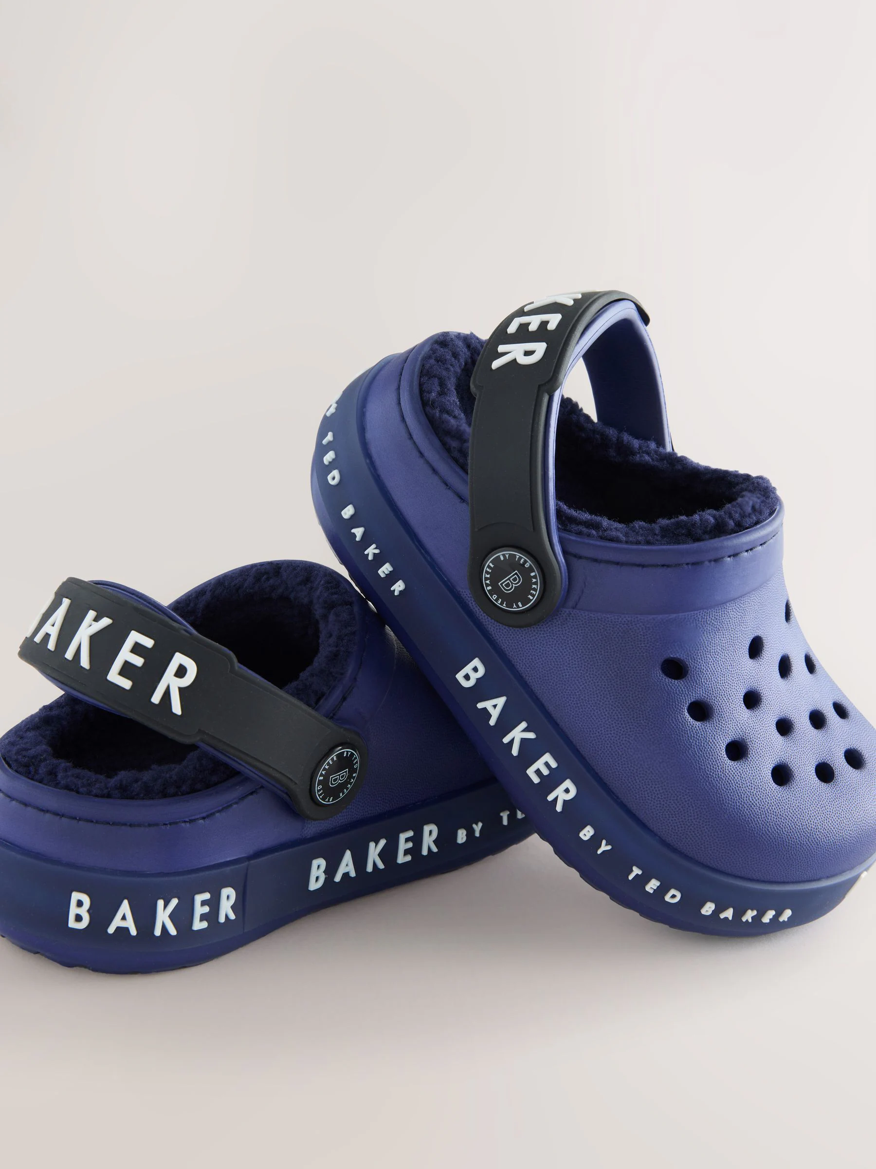 Blauw - Baker by Ted Baker Borg Lined Clog Slippers