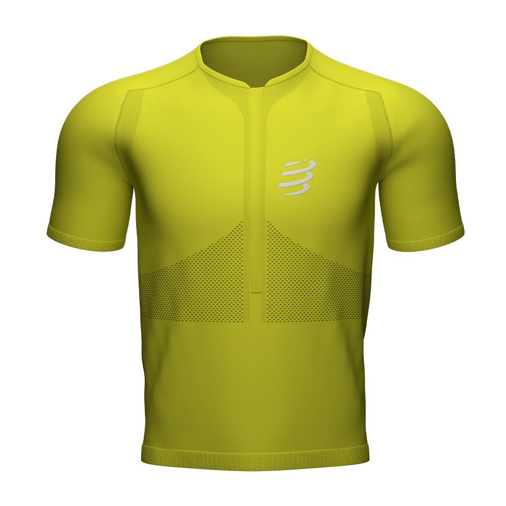 Compressport TRAIL FITTED - Maillot Homme primerose
