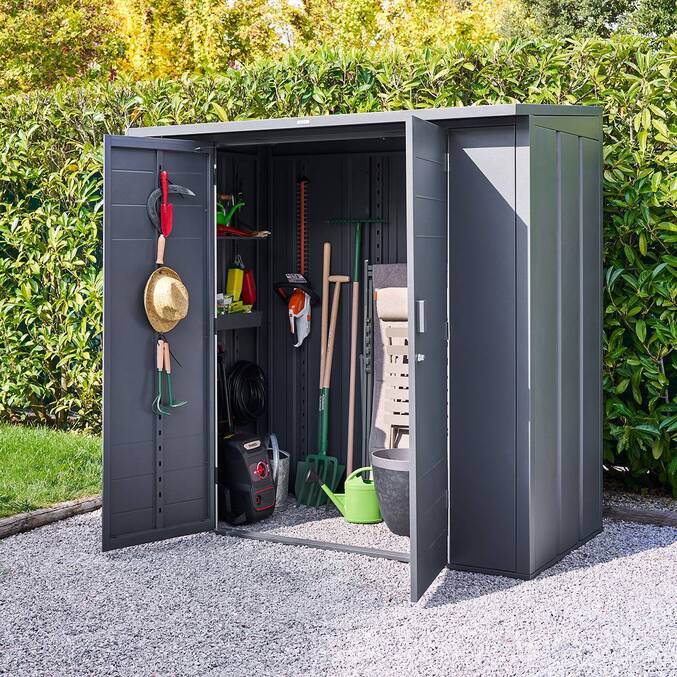 Abri de jardin FORGIA Graphite
