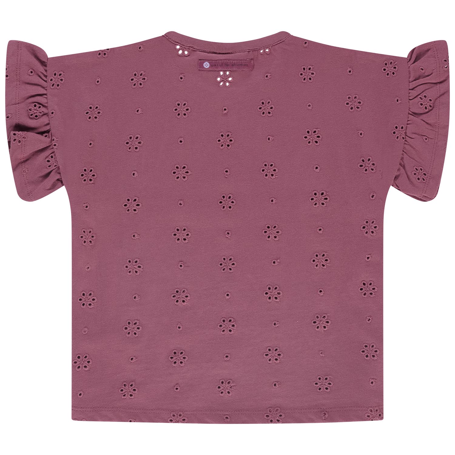 Stains & Stories peuter T-shirt korte mouwen all over print paars