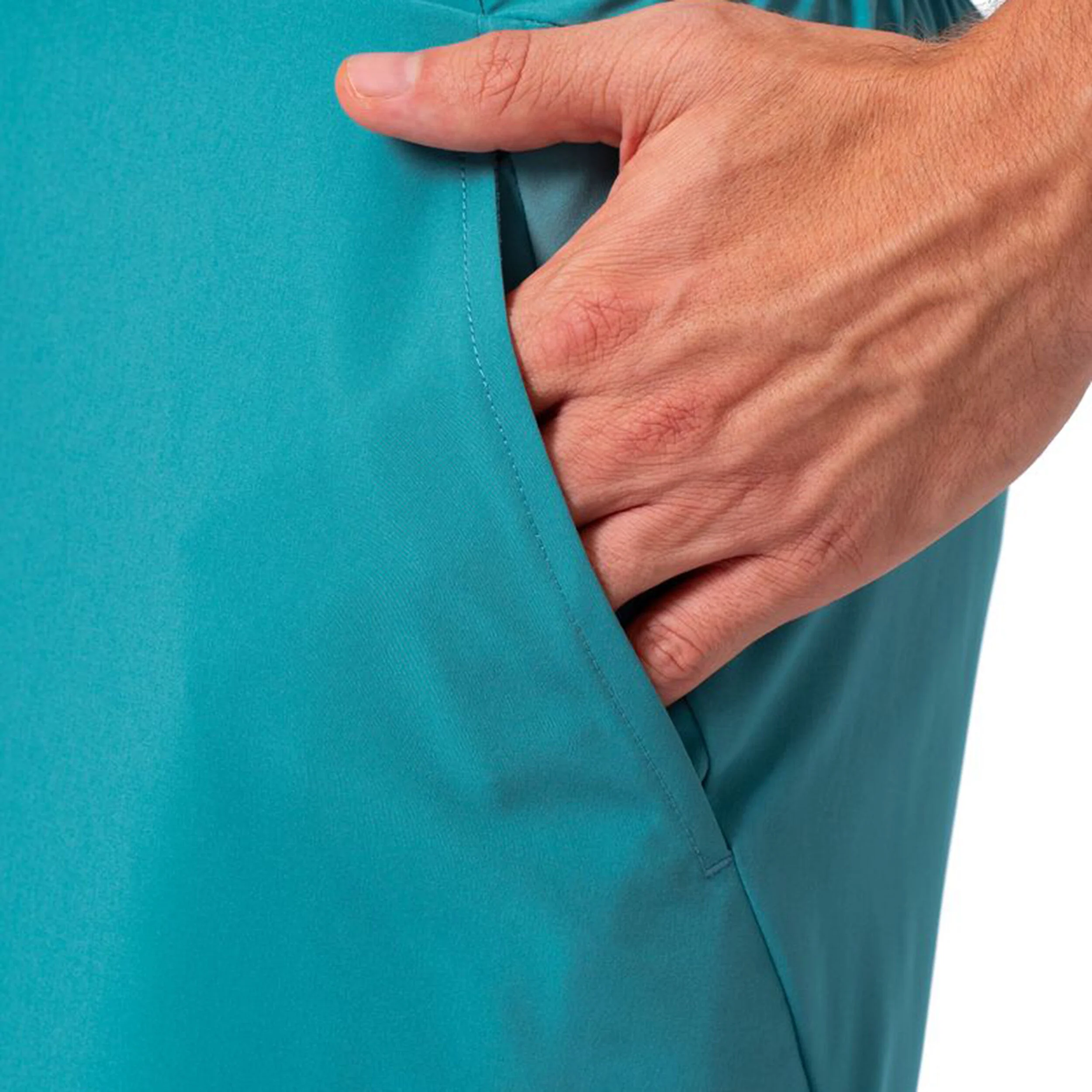 BIDI BADU Melbourne 2025 7inch Shorts Hommes - Bleu Petrol, Orange