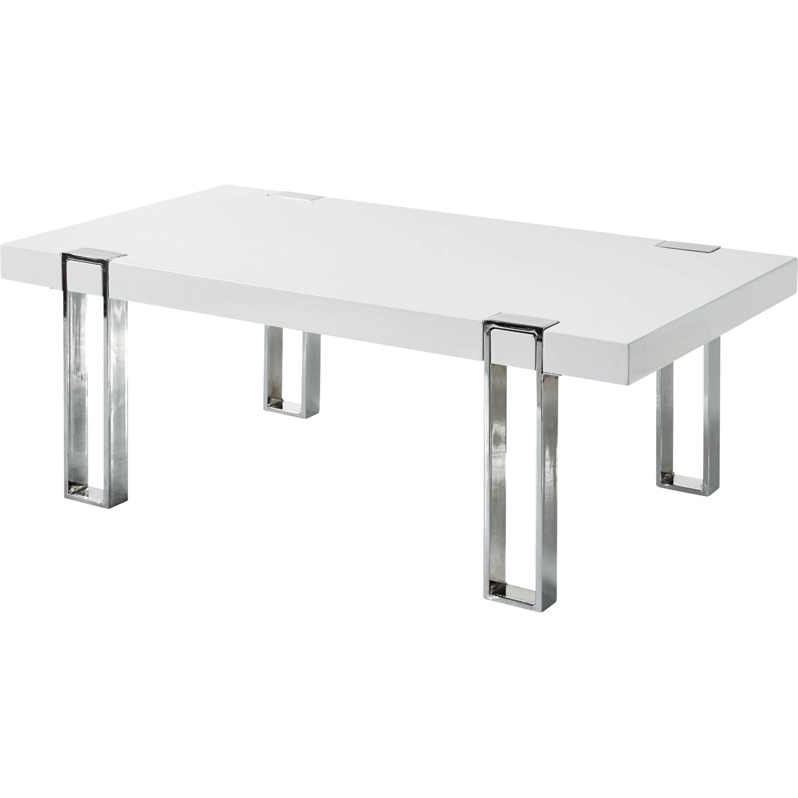Salontisch Austin MDF weiss Hochglanz