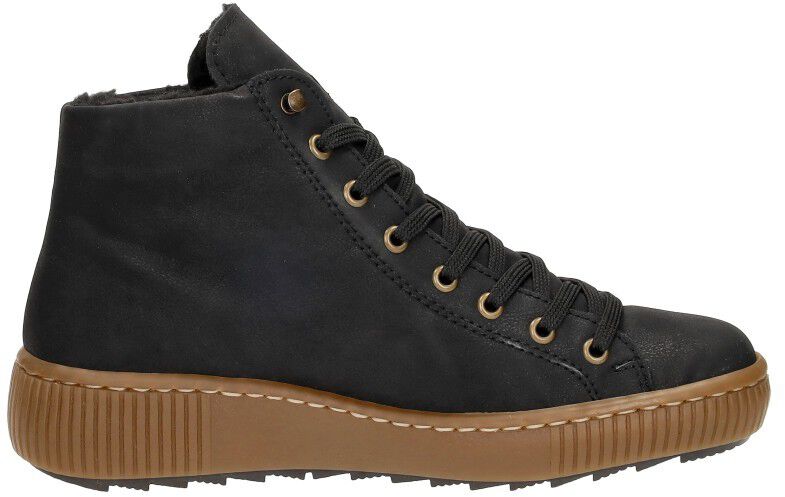 Rieker Veterschoenen Hoog zwart