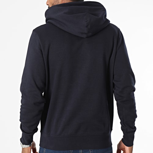 Sweat Capuche Flag Logo 4266 Bleu Marine