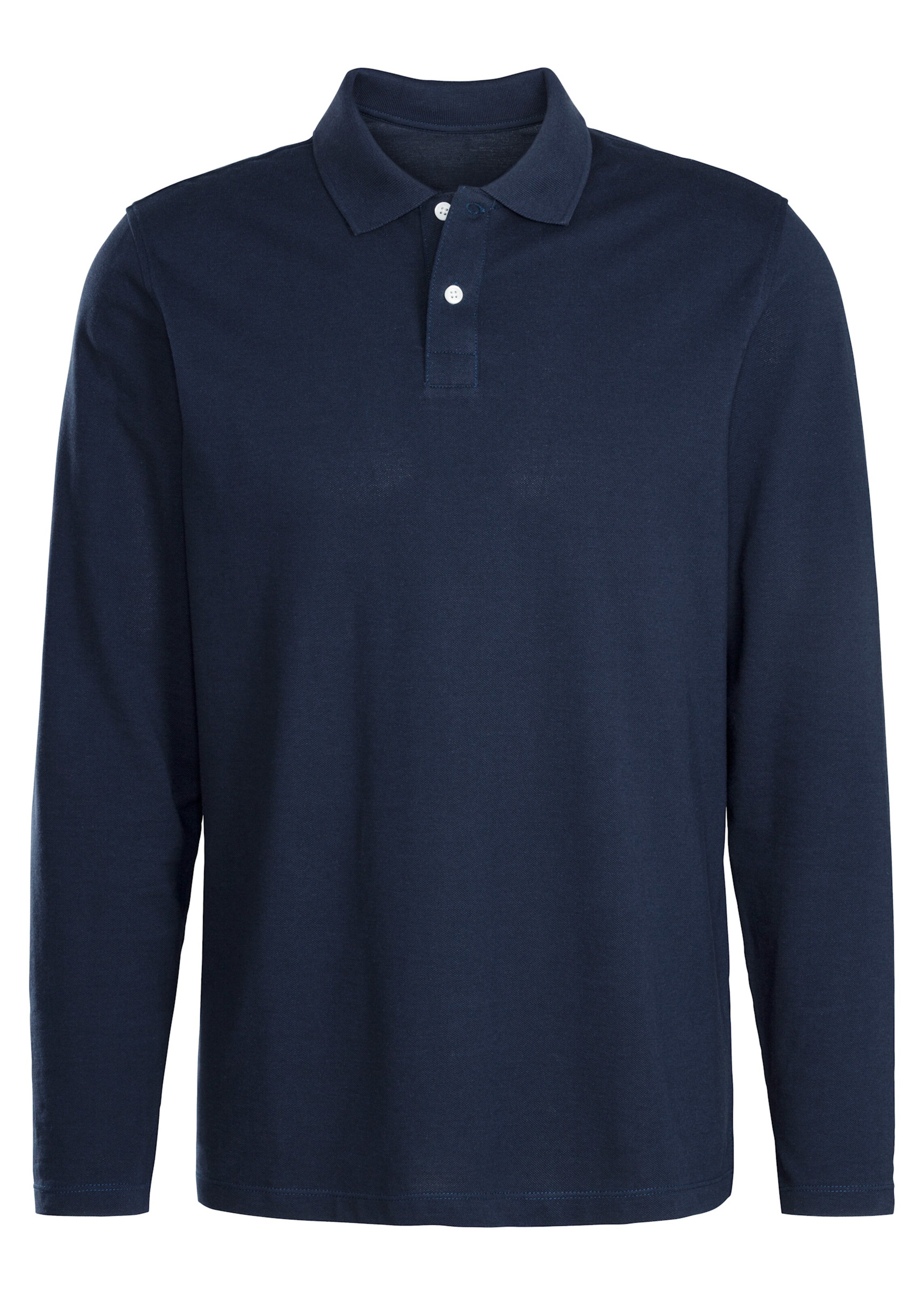 Beachtime Langarm-Poloshirt in marine