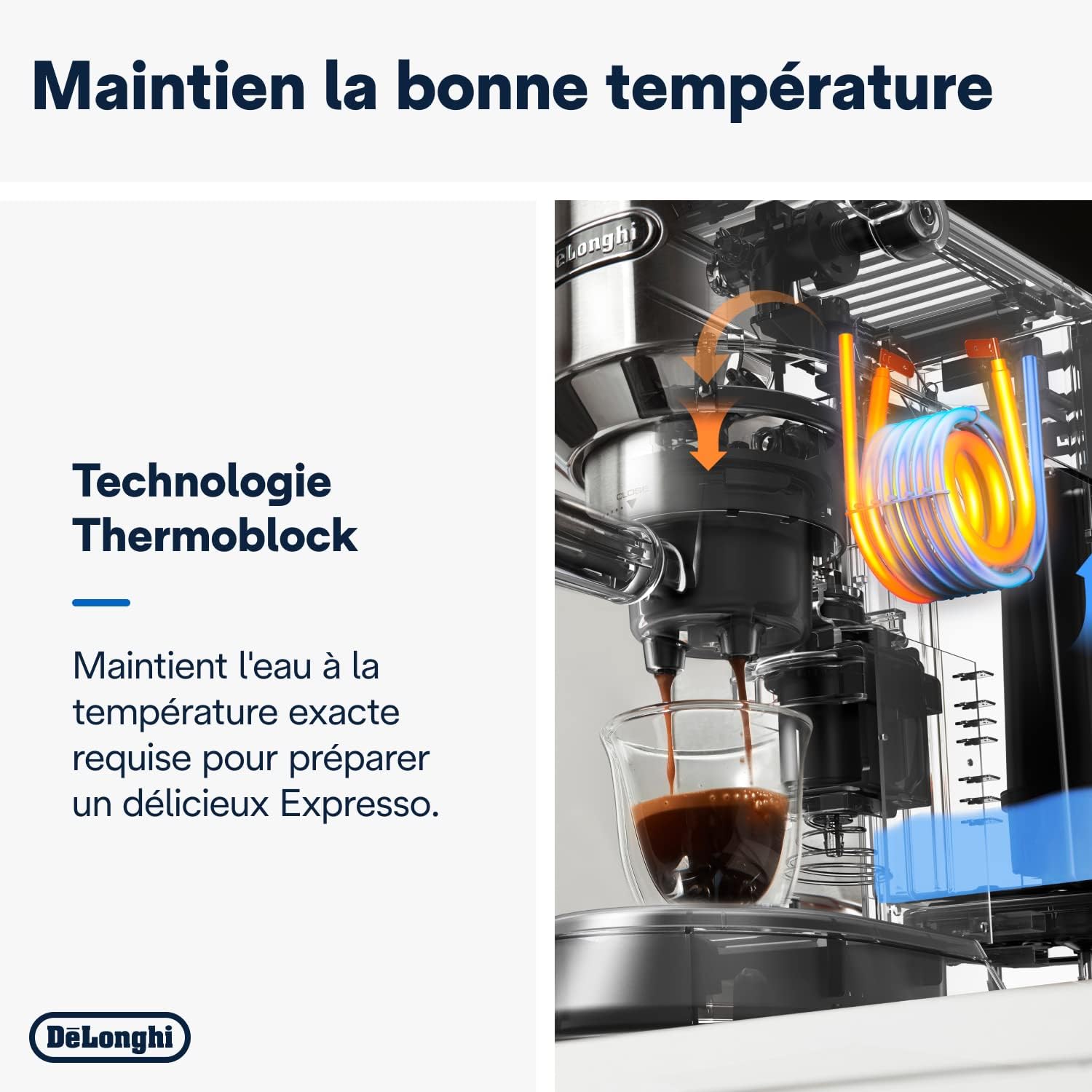De'Longhi Dedica Style EC685.W, Machine à Café à Pompe en Acier Inoxydable Pour Café Moulu ou Dosettes, Machine à Espresso et Cappuccino, Réservoir de 1,3L, Système Anti-goutte, Blanc