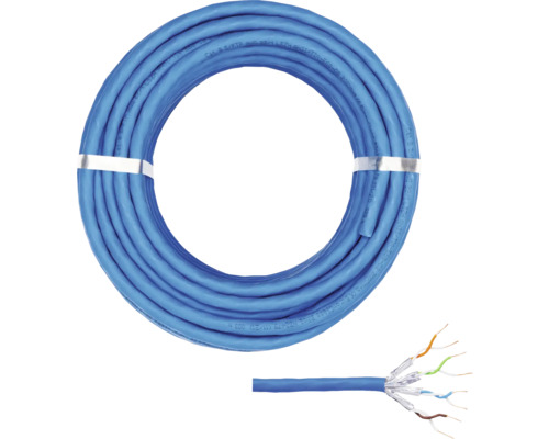 CAT 8 netwerkkabel 25 m blauw