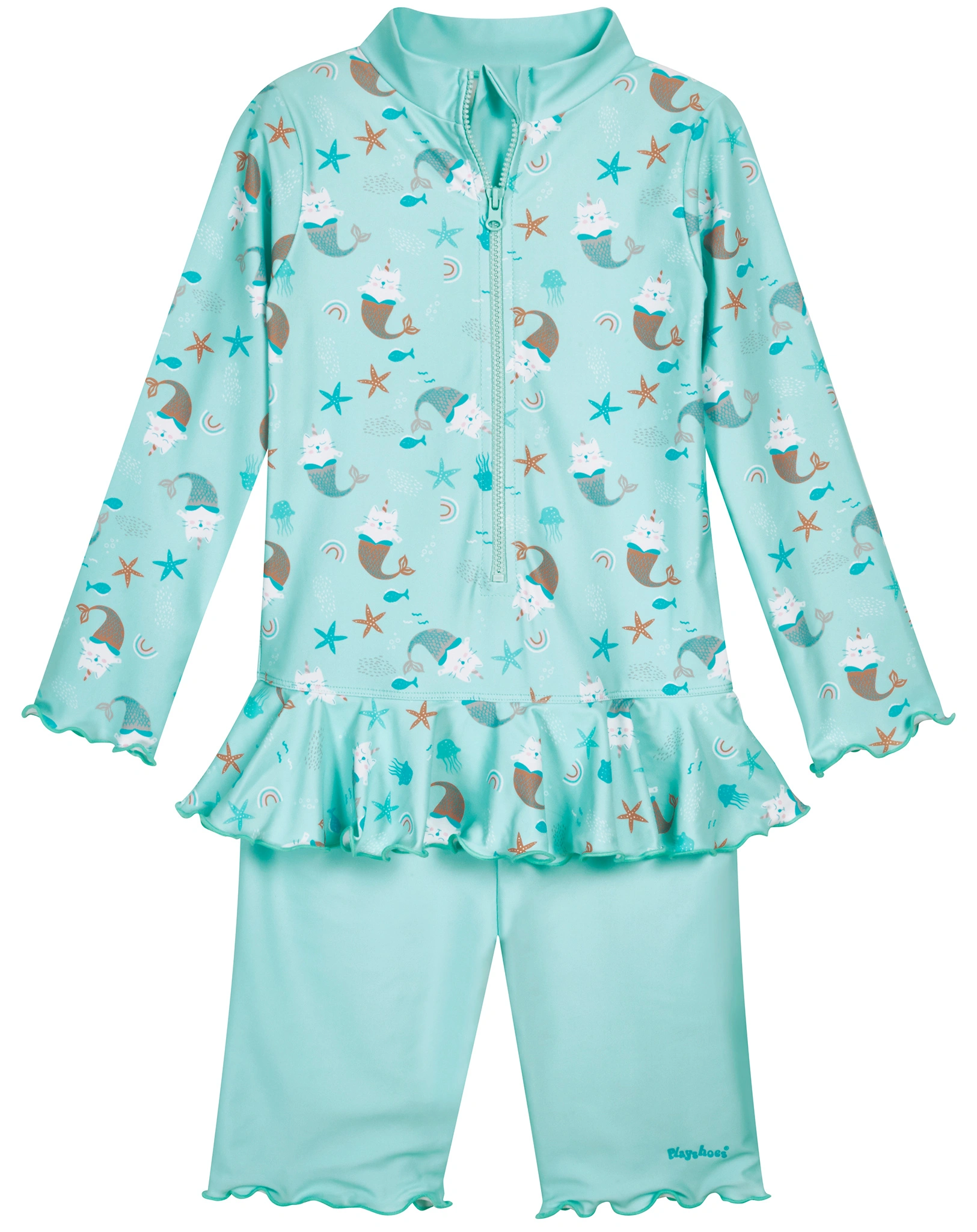 Schwimmanzug EINHORNMEERKATZE in mint