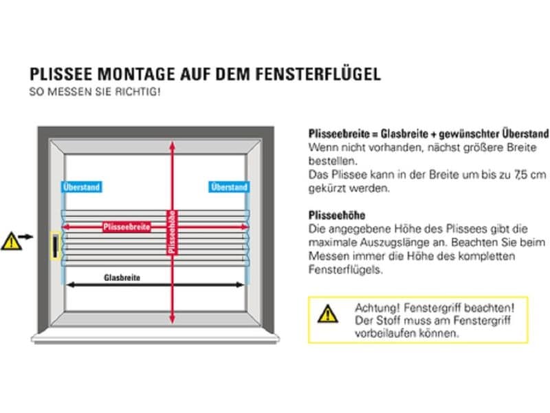 Gardinia Plissée Concept Thermo, Grau, 70 x 130 cm Blickdichtes Plissee