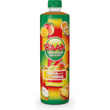 Raak Vruchtensiroop Tropical Fles 750ML