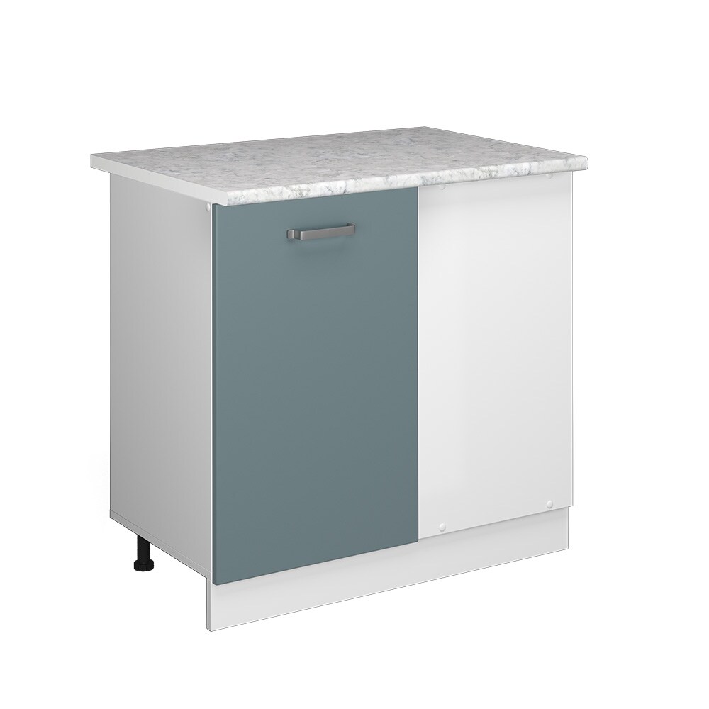 Vicco Eckunterschrank Küchenschrank R-Line Solid Weiß Blau Grau 86 cm modern Arbeitsplatte