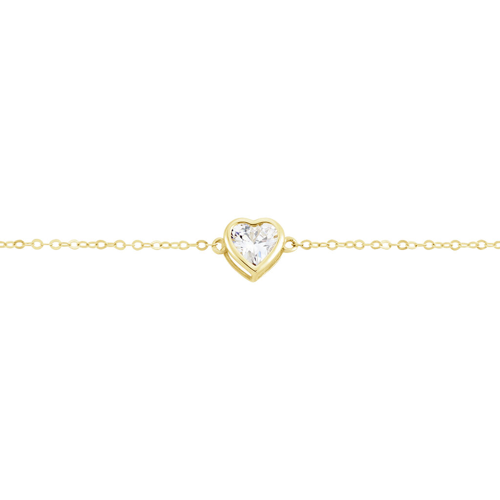 Bracelet Or Jaune Idony Oxyde De Zirconium