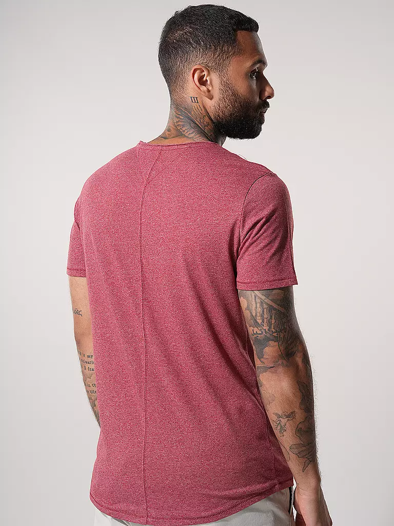 TOMMY JEANS T-Shirt dunkelrot