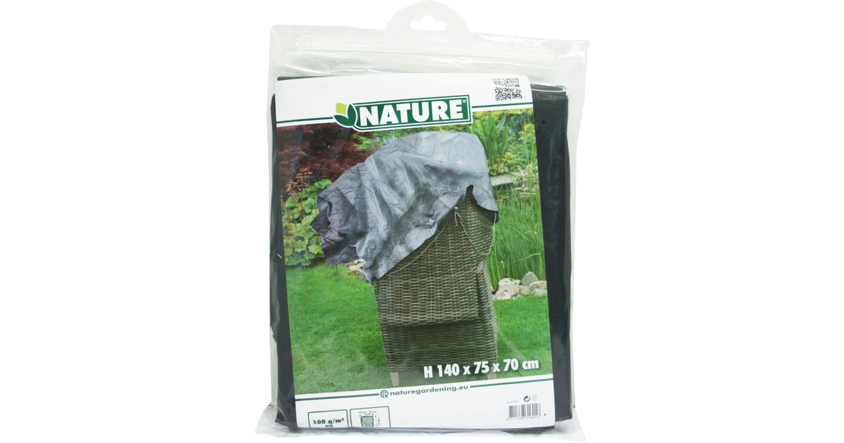 NatureTuinmeubelafdekhoes voor gestapelde stoelen afdekking  (Grijs, 6031601)