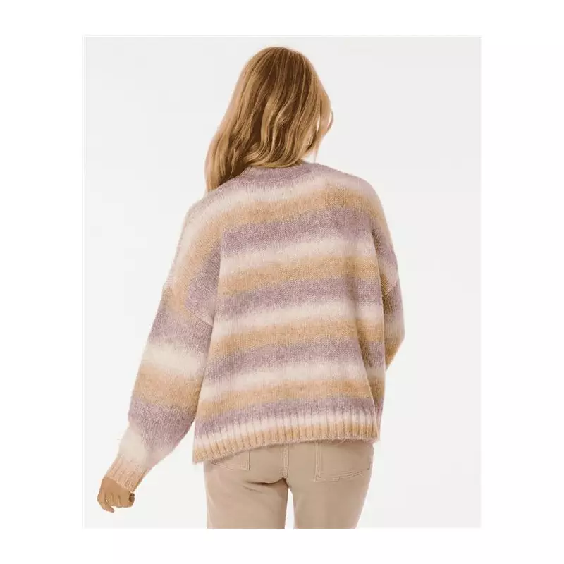Pull femme RIPCURL La Isla Knit Crew Multico