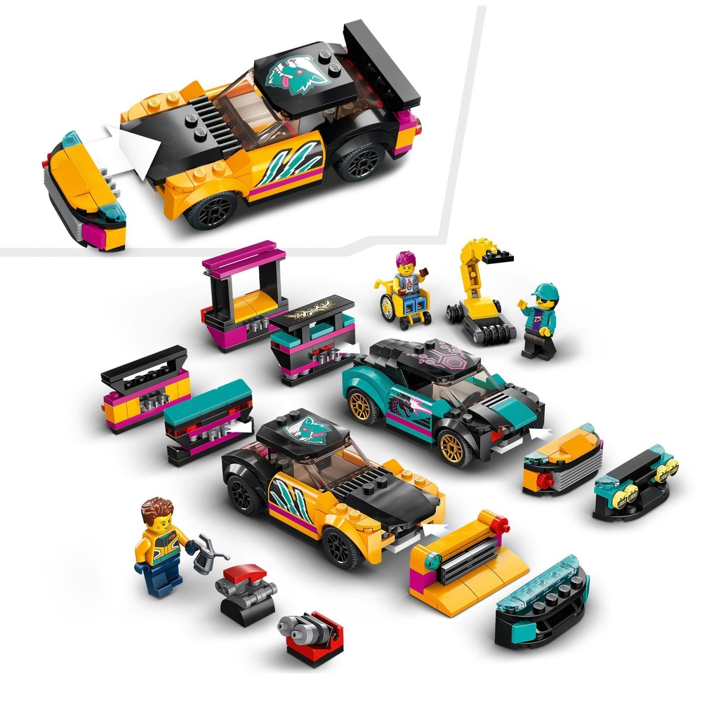 LEGO City 60389 Benutzerdefiniertes Autowerkstatt-Mechaniker-Set