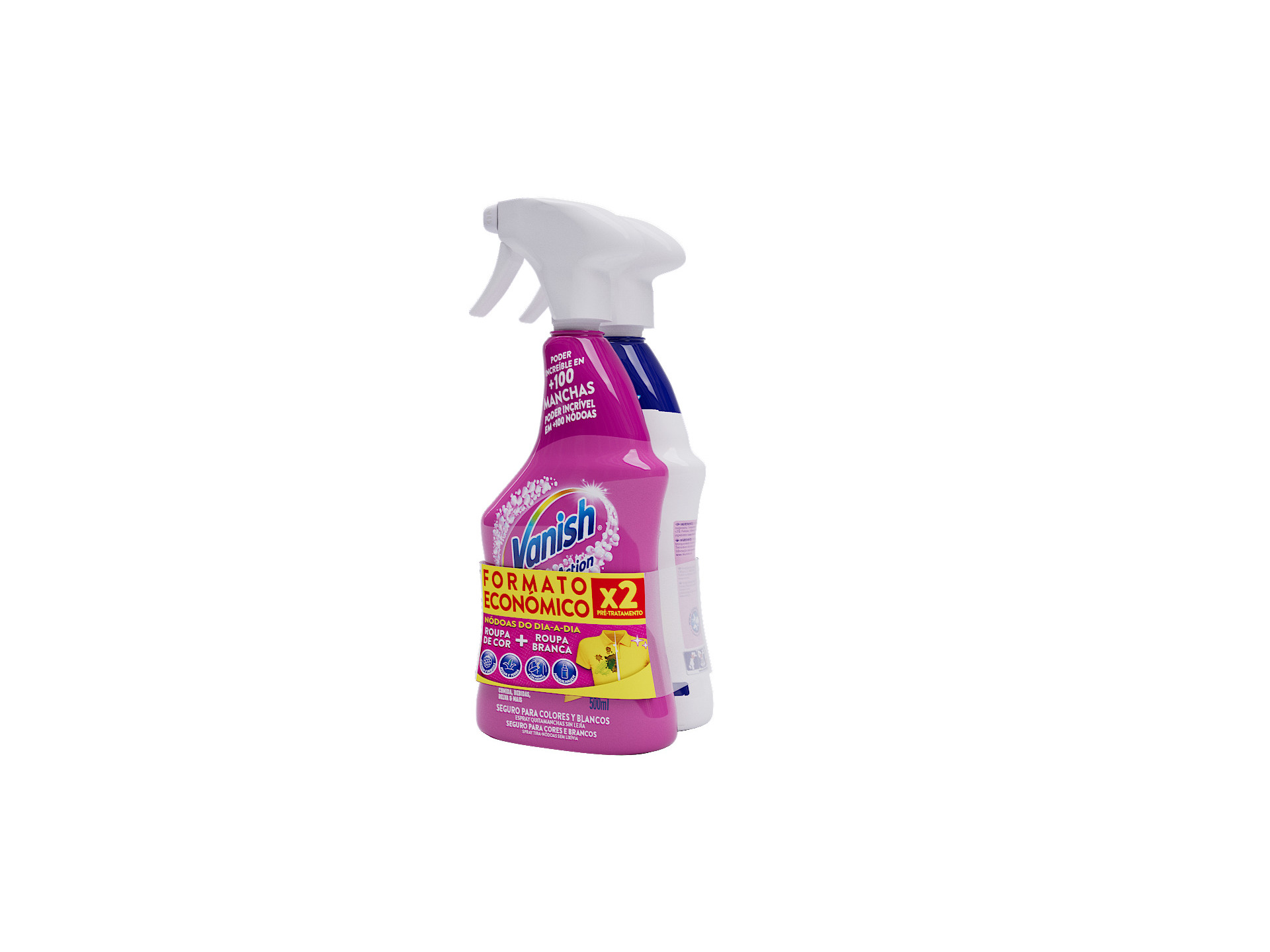ADITIVO TIRA NÃDOAS VANISH SPRAY NÃDOAS PINK WHITE 2X750ML