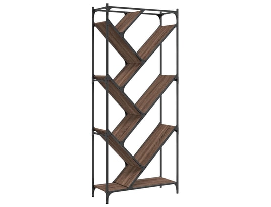 VIDAXL - Bibliothèque chêne marron 79x30x180 cm bois ingénierie et m...