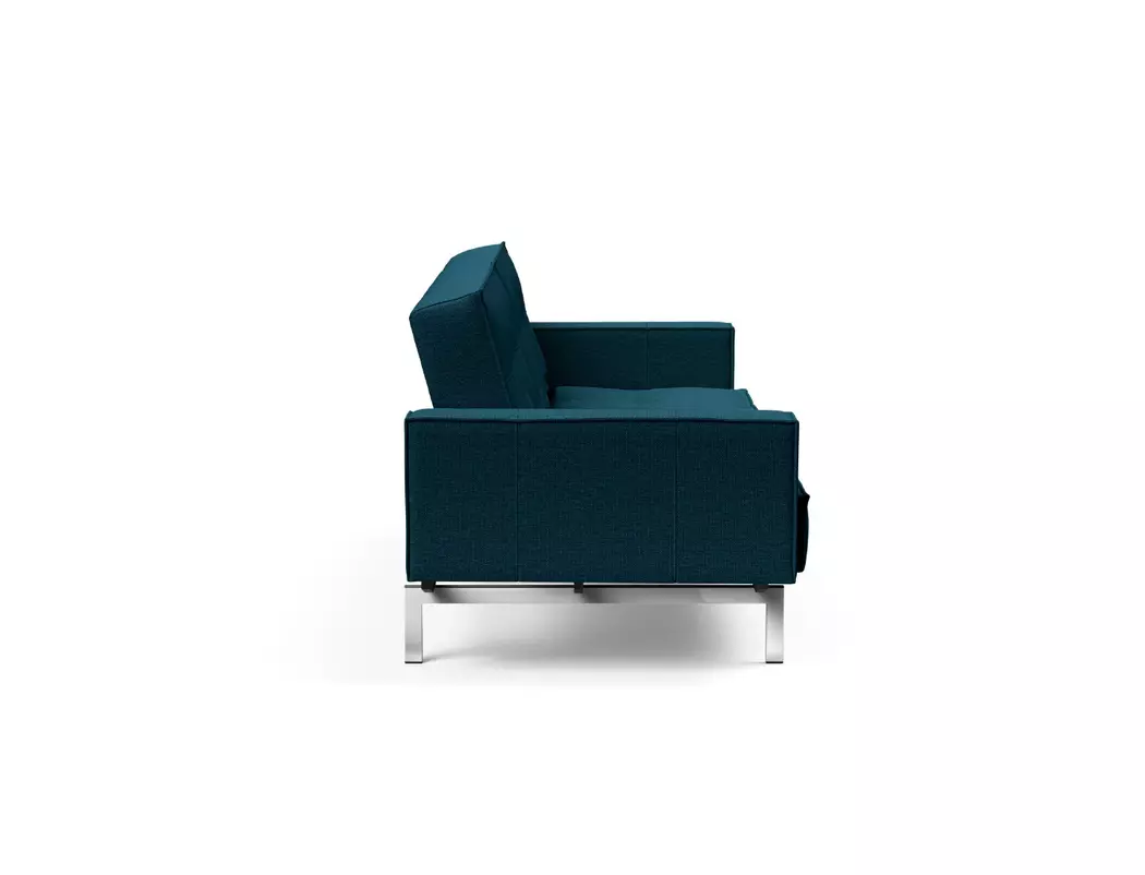 Schlafsofa mit Armlehnen Splitback Chrom