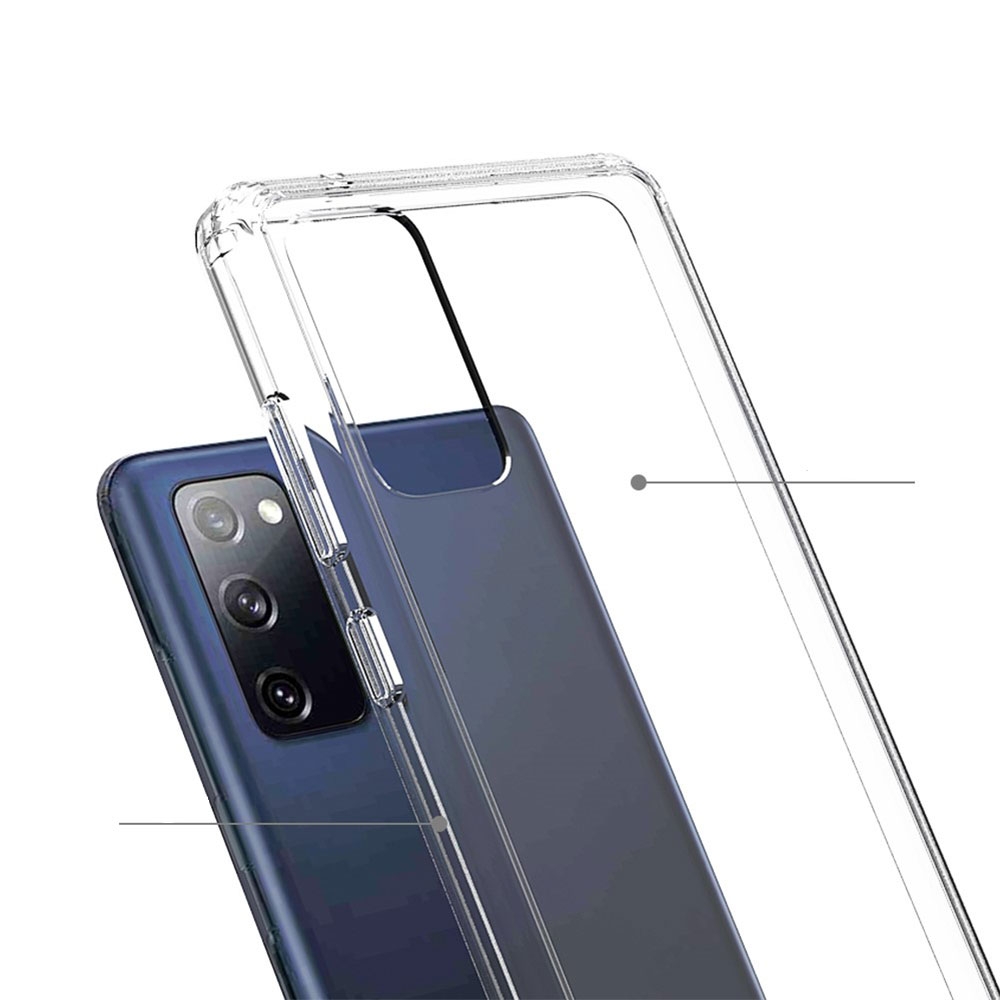 Samsung Galaxy S20 FE / S20 FE 5G Hybrid Hülle TPU Bumper   Acryl Rückseite - Transparent