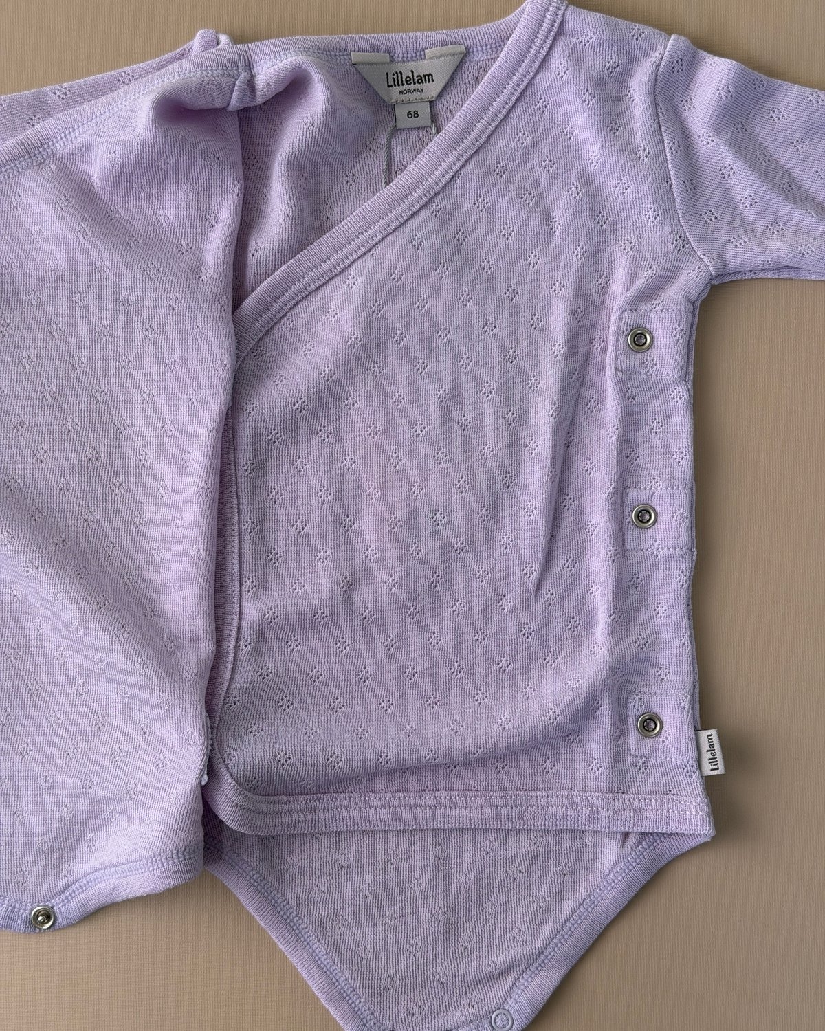 Omslagsbody Ull – 100% Merino, Pointelle | Ullbody Mini