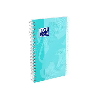 Oxford Touch - Répertoire à spirale 11 x 17 cm - 100 pages - petits carreaux (5x5 mm) - disponible dans différentes couleurs