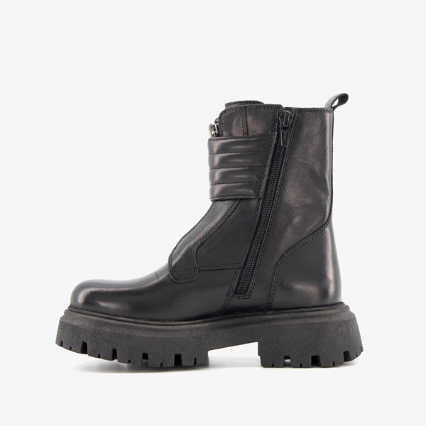 Groot leren meisjes biker boots