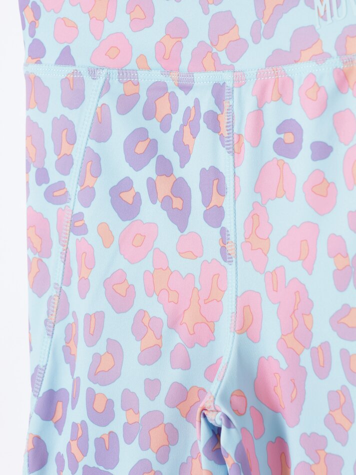 Legging de ciclismo estampada - Verde Piscina