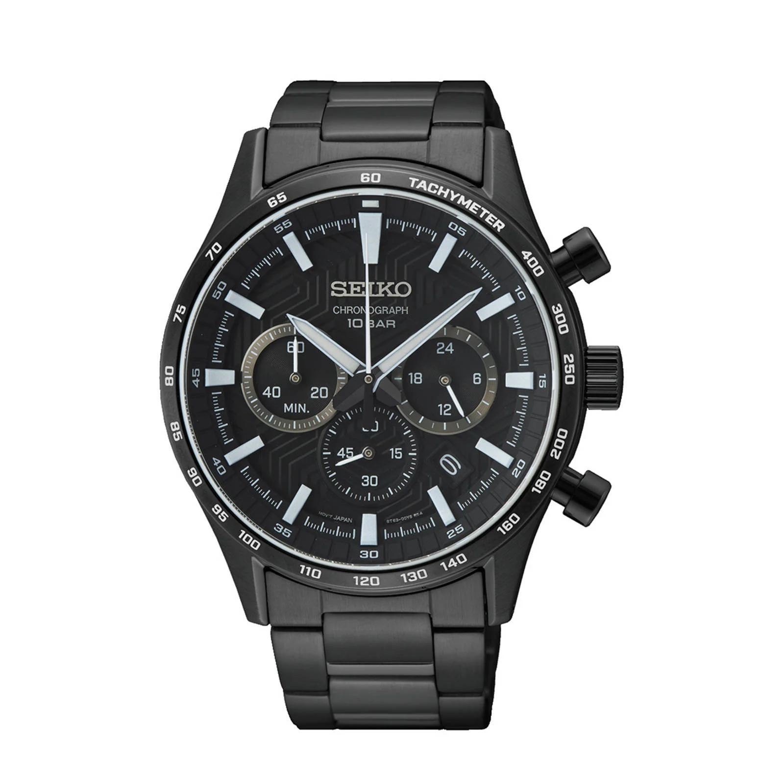 Seiko horloge SSB415P1 zwart