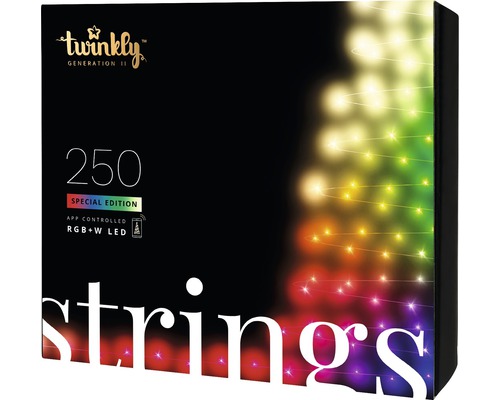 Twinkly LED lichtsnoer Generatie II 250 LED's Lichtkleur RGB+W incl. App-bediening