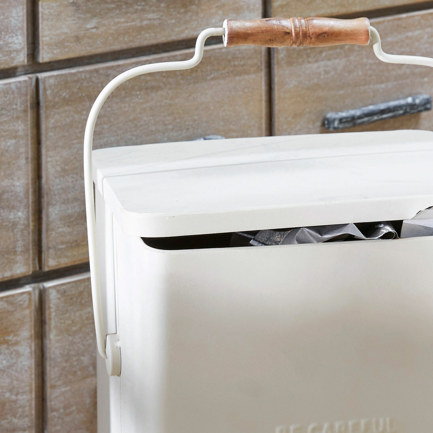 Abfalleimer Connoly beige
