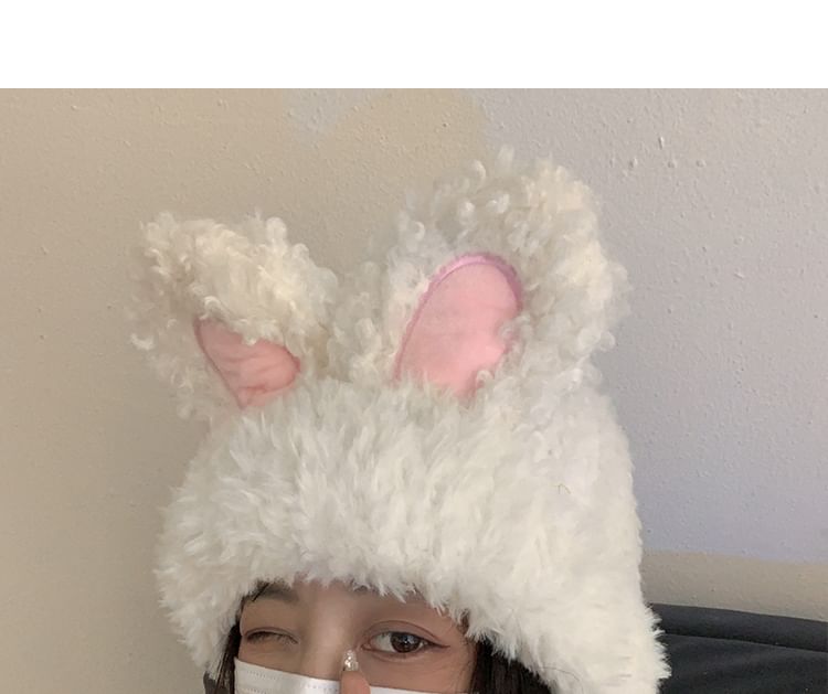 FROME - Konijnenoor Chenille Beanie