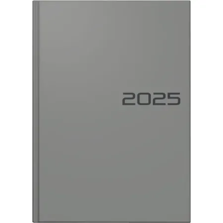 BRUNNEN Buchkalender Mod. 795 '25 | A5, Kunststoff, grau