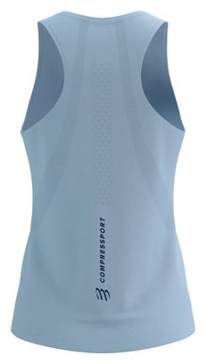 Débardeur Compressport Performance Bleu Femme