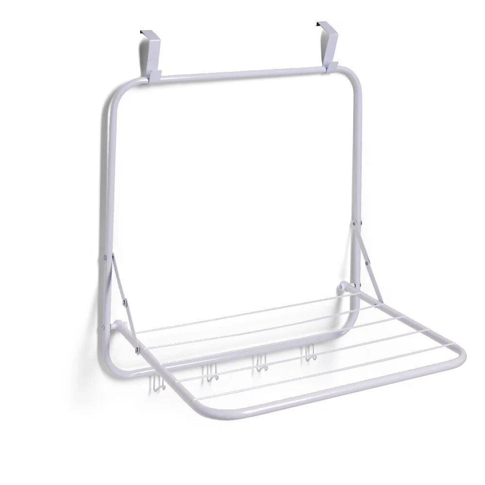 Séchoir de porte 51x41xH51cm fer blanc