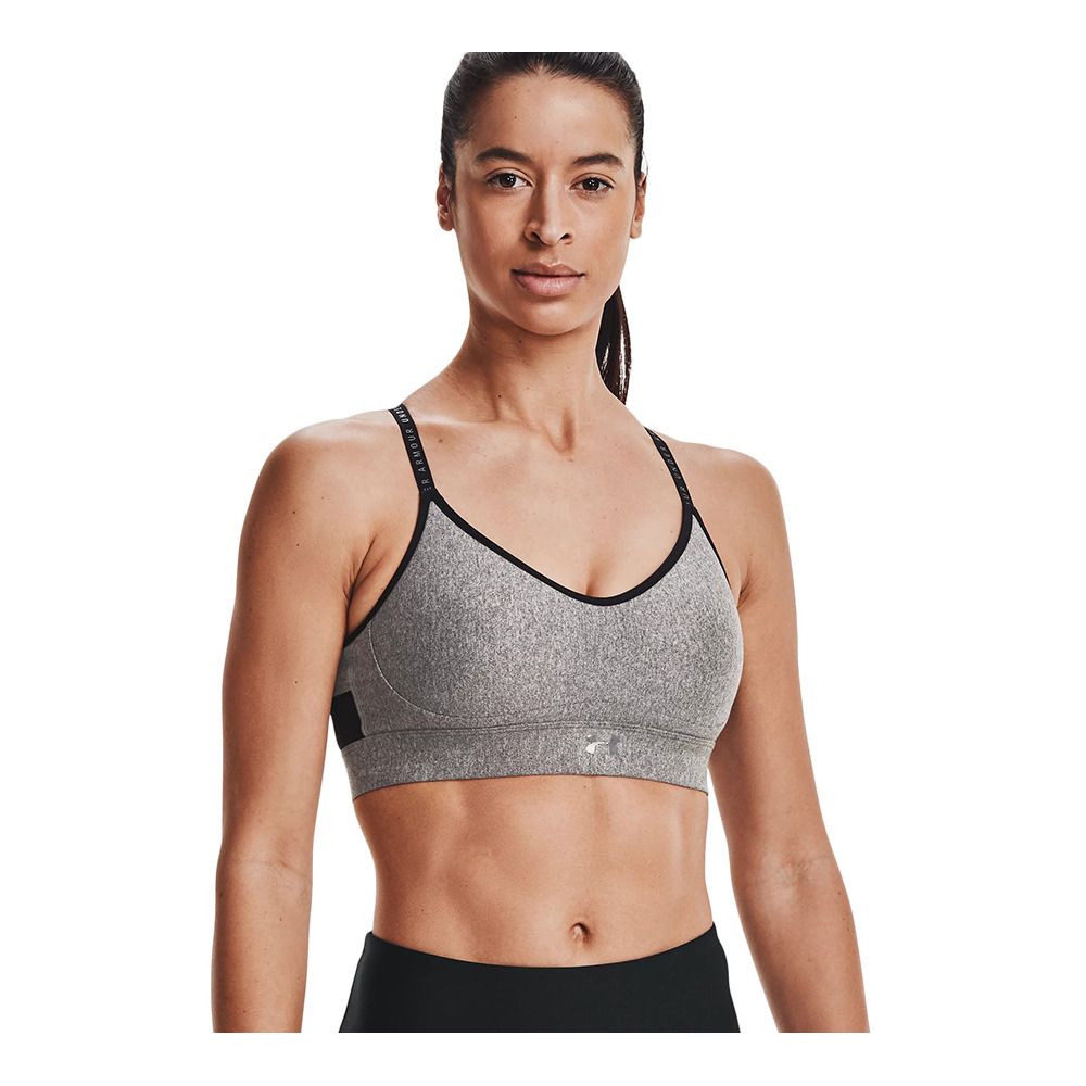 Under Armour INFINITY LOW HTR COVER - Brassière Femme gray