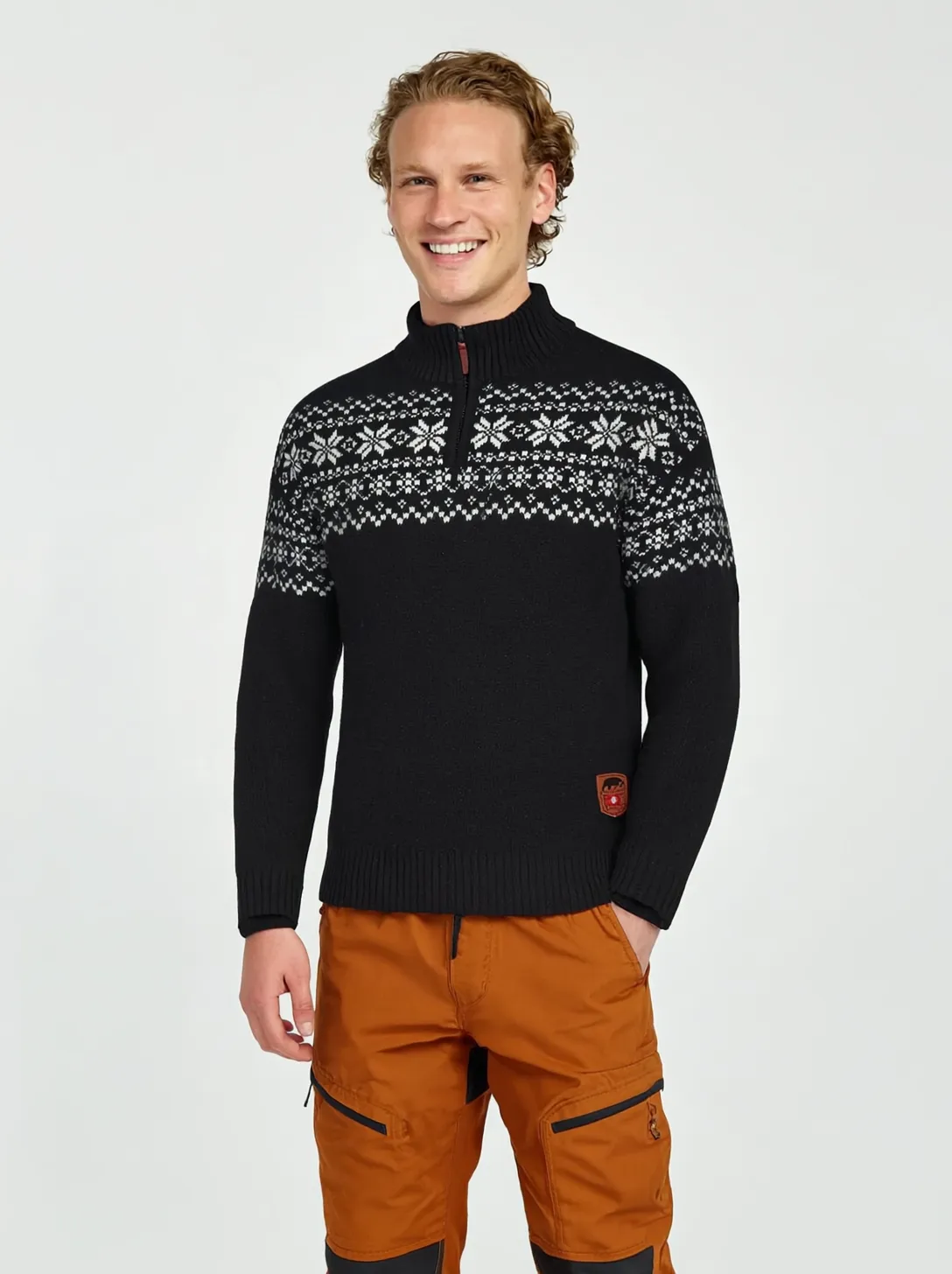 Gridarmor Snøkrystall Hz Ullgenser Men Black/White