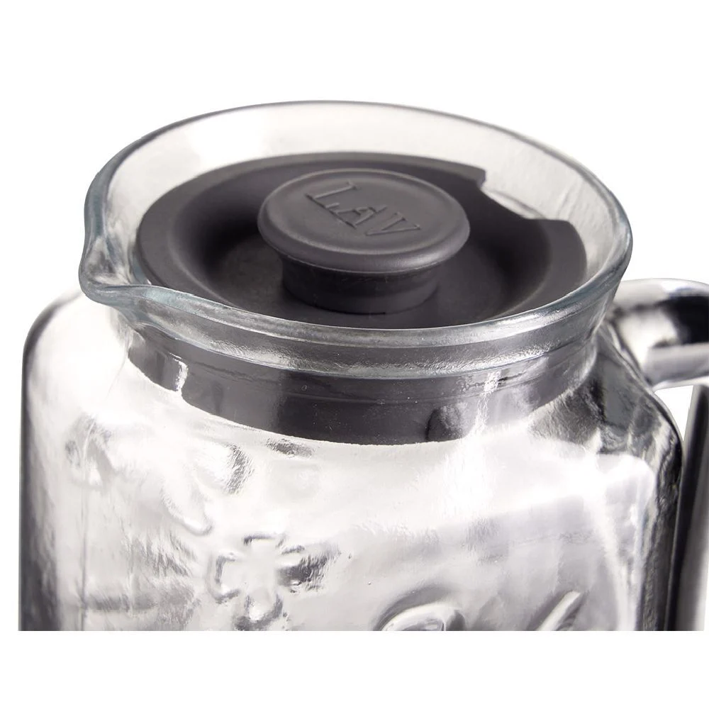 Pichet en verre avec couvercle 1,2L