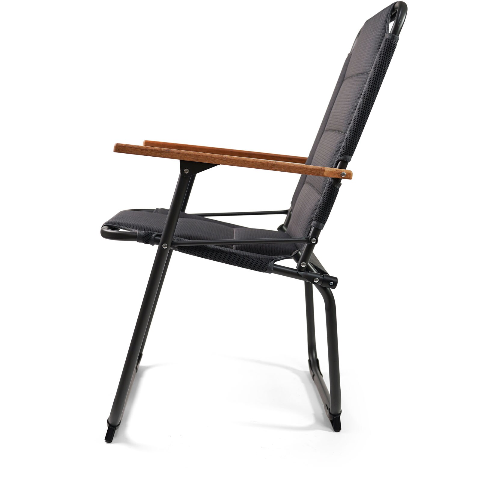 HUMAN COMFORT Campingstuhl Ocana 3D Garten Stuhl Klappstuhl Faltstuhl Alu Holz