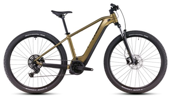 VTT Électrique Semi-Rigide Cube Reaction Hybrid Performance 500 Shimano Cues 9V 500 Wh 27.5'' Or Lime 2025
