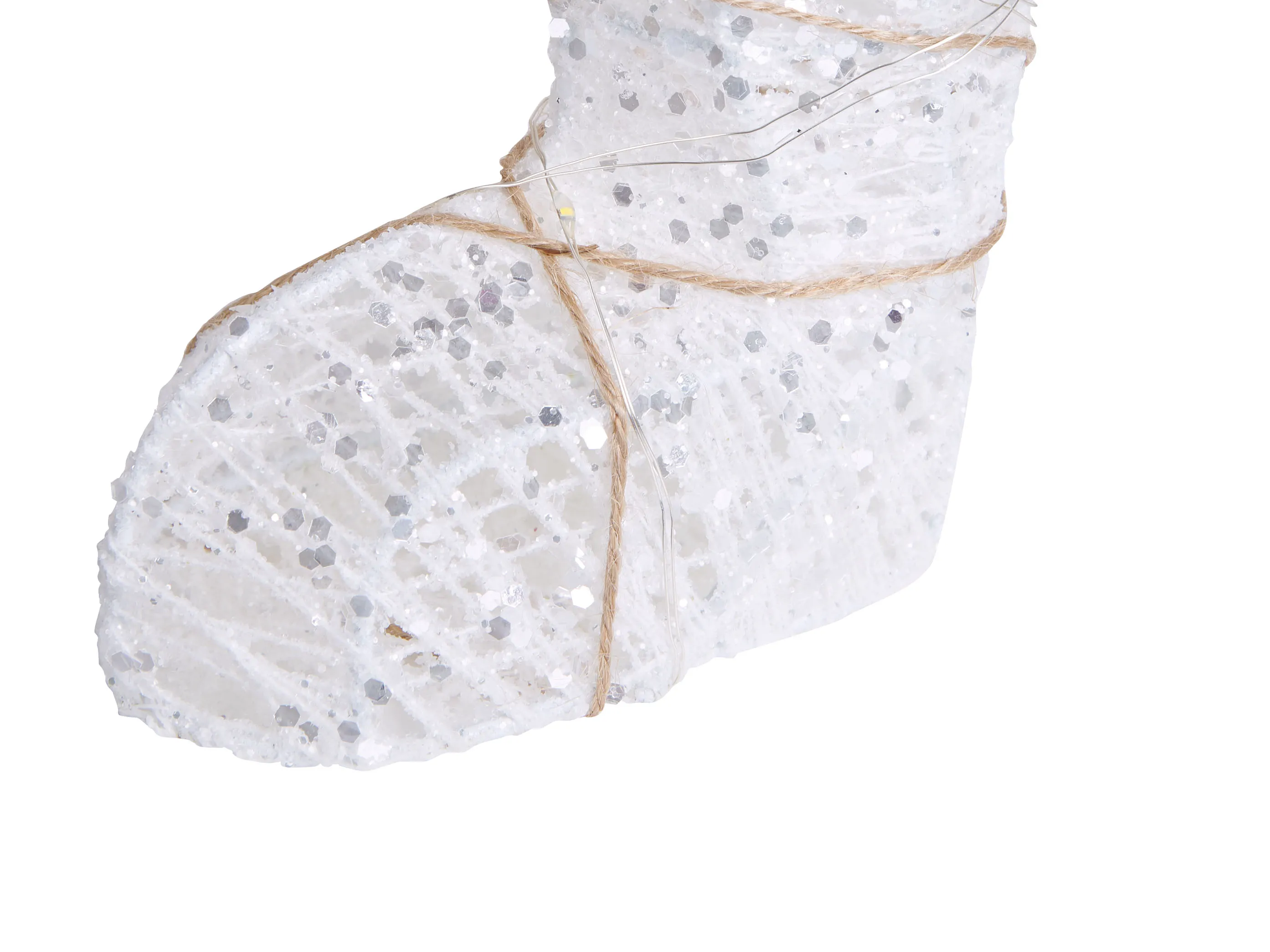 Buitendecoratie LED SIVULA Beer 34 cm Wit