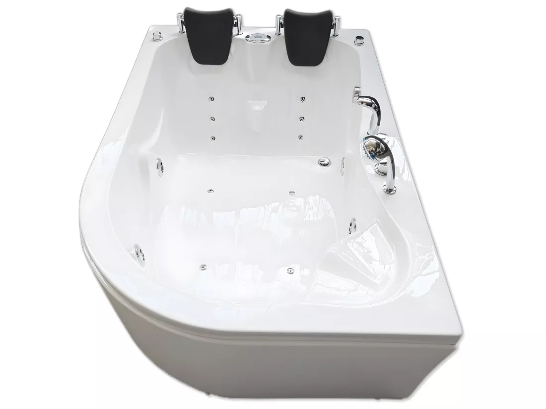 Baignoire Balnèo blanc 170 X 115 cm pour 2 personnes 15 jets – Tulip