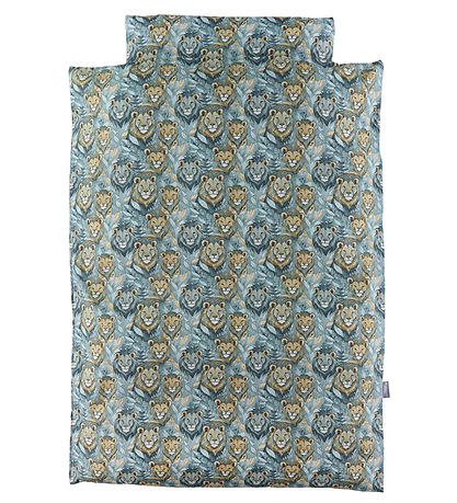 Nørgaard Madsens Bettwäsche - Baby - Blau m. Lover