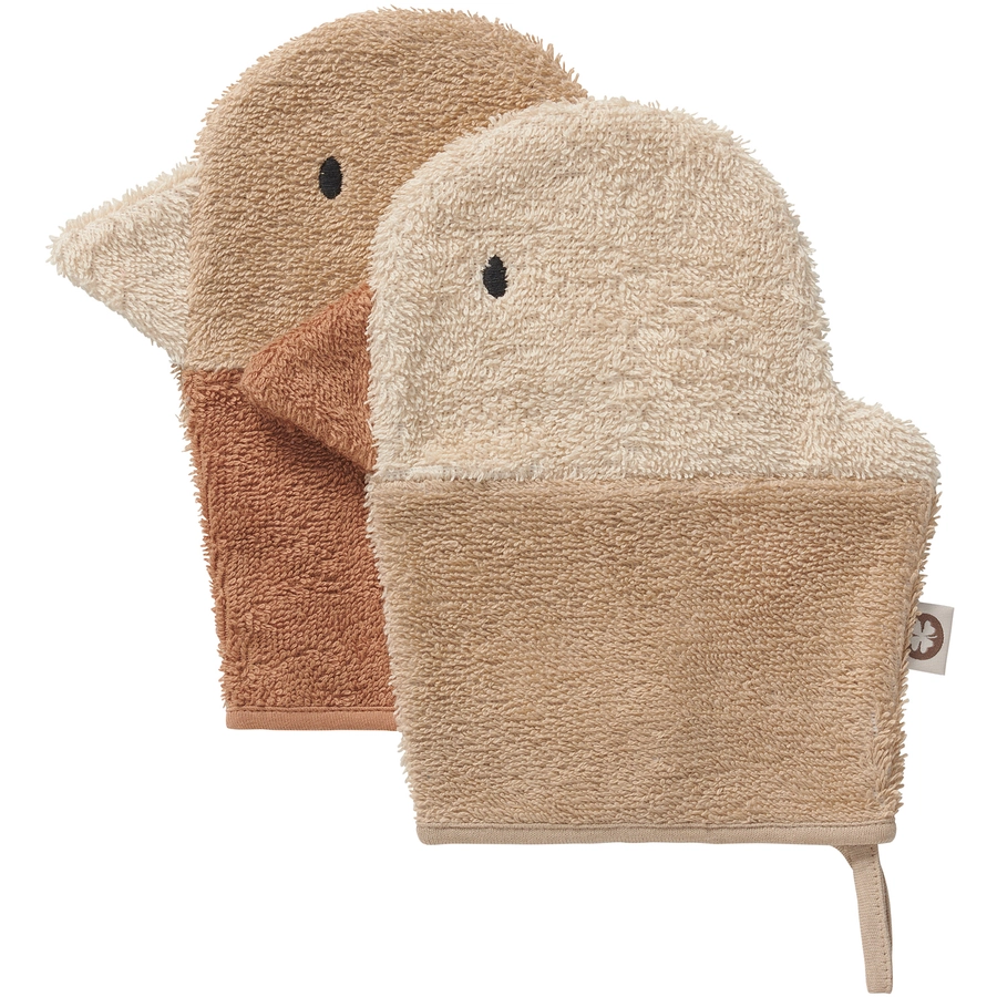 Noppies Waschlappen Duck terry wash cloths Indian Tan