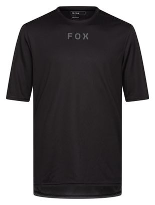 Maillot Manches Courtes Homme Fox Ranger Wordmark Noir