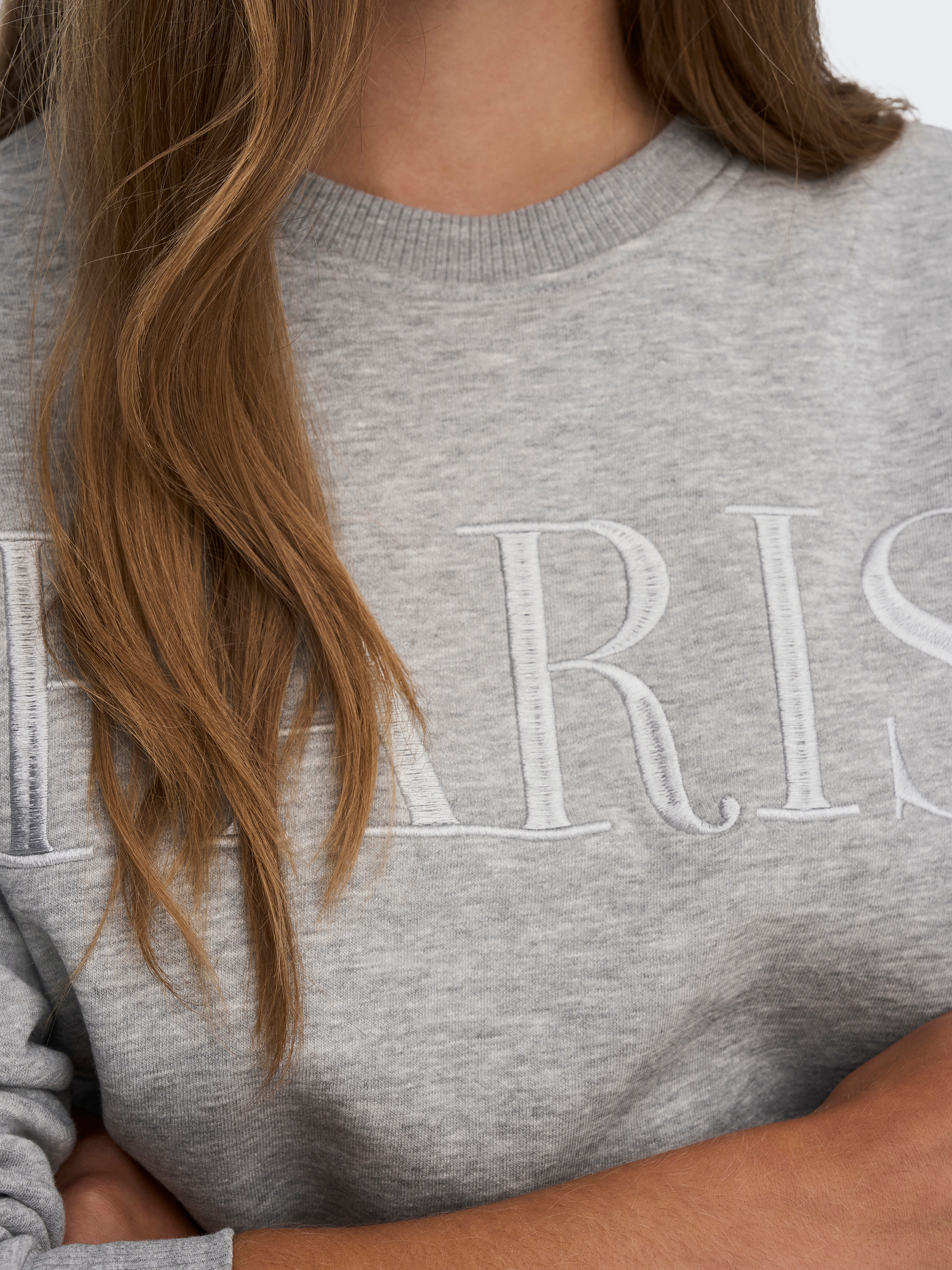 JDYPARIS Sweatshirt Light Grey Melange