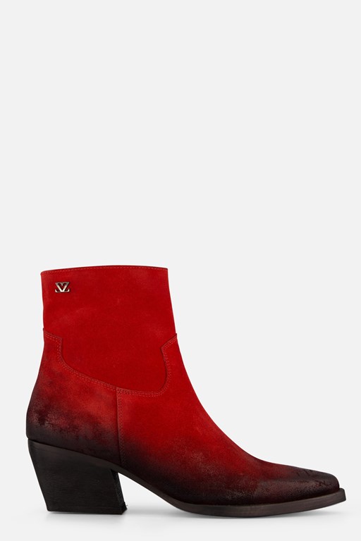 Lazamani Cowboylaarzen rood Leer